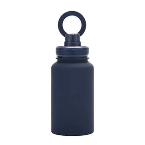 Magnetic Phone Holder Gym Water Bottle, 650ml Insulated Stainless Steel Flask Compatible with MagSafe, Gym Tripod & Workout Companion,US Stock