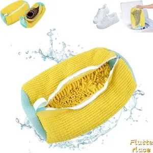Padded Mesh Shoe Laundry Bag for Washing Machine, Sneaker Wash Bag with Shape Protection, Durable Protective Net for Cleaning Shoes, Travel & Home Laundry Essential, Easy Shoe Care Solution
