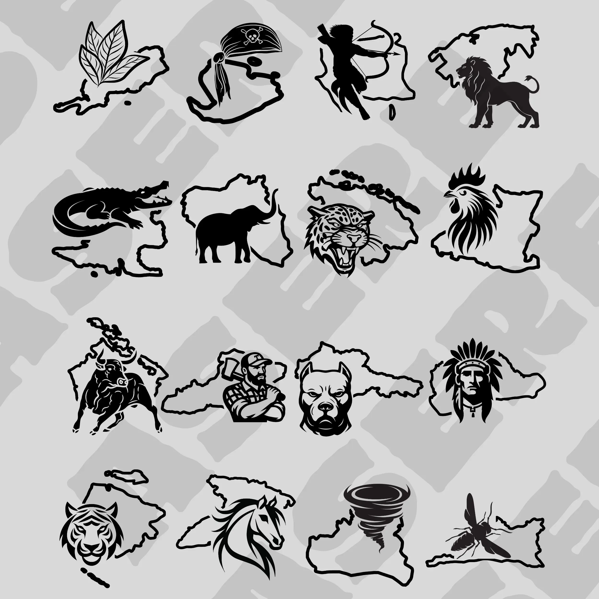 Cuban Province Stickers – 6” Permanent Vinyl, Water and Sun Resistant, Easy to Apply, High-Quality Design Featuring Lions, Robins, and More