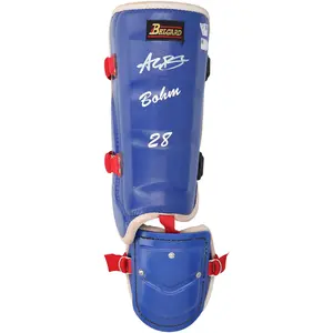 Alec Bohm Philadelphia Phillies Autographed Game-Used Blue Belgard Leg Guard from the 2025 MLB Season - NF70450444 - Fanatics Authentic Certified