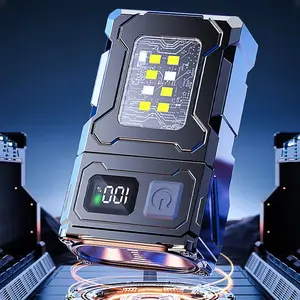 Portable Mini Flashlight with Adjustable Light Angle, Multi-Mode Lighting, Magnetic Base, Ideal for Outdoor Activities