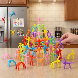Magnetic Fidget Toys for Kids & Adults 10/20/30 Pack - Magnetic People Figures, Cool Sensory Building Toys for Autism, ADHD, Stress Relief, STEM, Travel Essentials for Road Trips, Fridge Magnets, Birthday Gifts for Toddlers, Teens