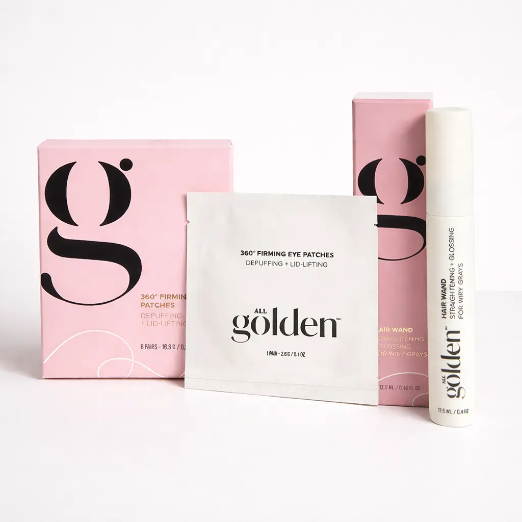 All Golden Hair Wand + 360° Firming Eye Patch Duo