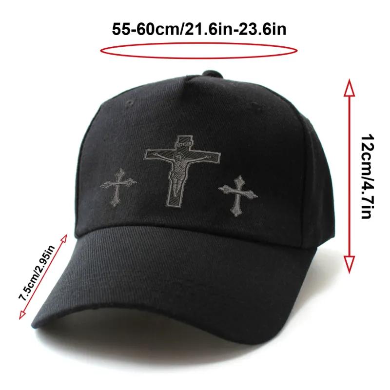 Cross & Jesus Printed pattern Men's and women's Hat - Religious Faith Baseball Cap, Spiritual Streetwear,Perfect Gift Cross & Jesus Printed pattern Men's and women's Hat - Religious Faith Baseball Cap, Spiritual Streetwear,Perfect Gift