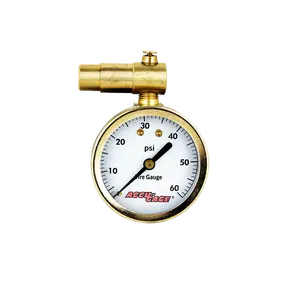 ACCU-GAGE® by Milton® Presta Valve Bike Tire Pressure Gauge with Bleeder Valve, for 0-60 PSI - ANSI Certified