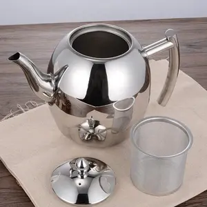 Stainless Steel Teapot With Strainer
