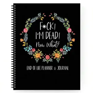 Floral & Letter Pattern Notebook, 1 Count Creative Cover Notebook, Personal Organizer, Will & Important Document Recording Book, Travel Diary Notebook