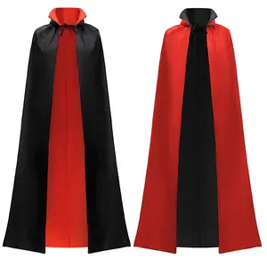 Unisex Adult Child Vampire Costume Accessories, Halloween Vampire Cape for Transylvania Dracula Theme Party, Perfect for Cosplay & Dress-Up Events