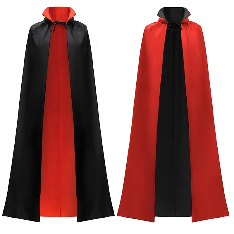 Unisex Adult Child Vampire Costume Accessories, Halloween Vampire Cape for Transylvania Dracula Theme Party, Perfect for Cosplay & Dress-Up Events