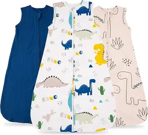 Giribet Baby Sleep Sack 100% Organic Cotton 0.5 TOG 2-Way Zipper for Newborns - Soft and Breathable, Machine Washable, Unisex