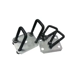 SQUARE M14 U-BOLT KIT  2 1/16" x 9/16" x 4 3/4" - RAW STEEL 1000306