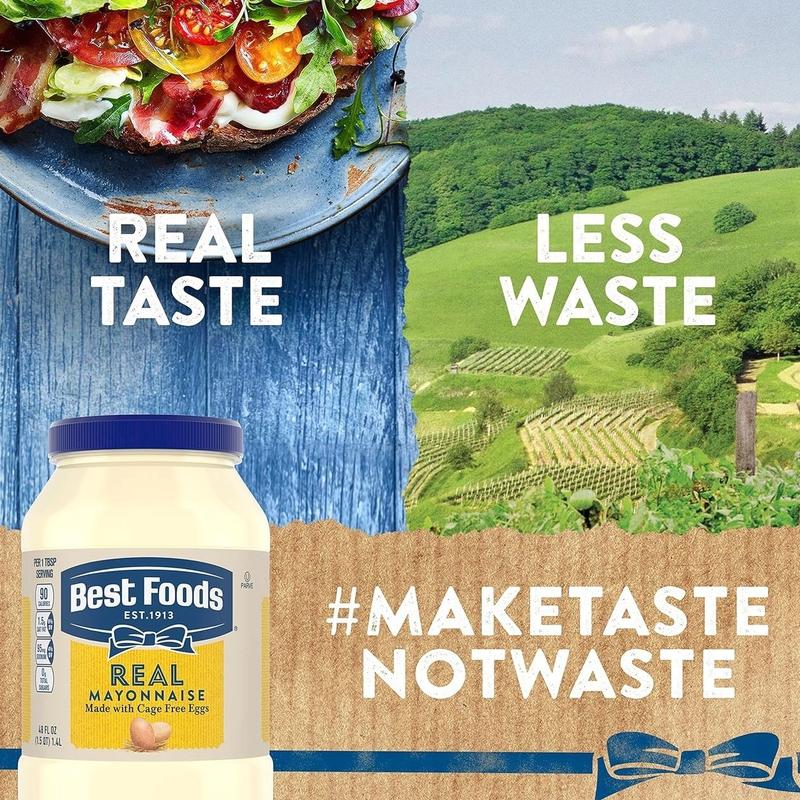 Hellmann's Real Mayonnaise Real Mayo For a Creamy Sandwich Spread or Condiment Gluten Free, Made With 100% Cage-Free Eggs 15 oz