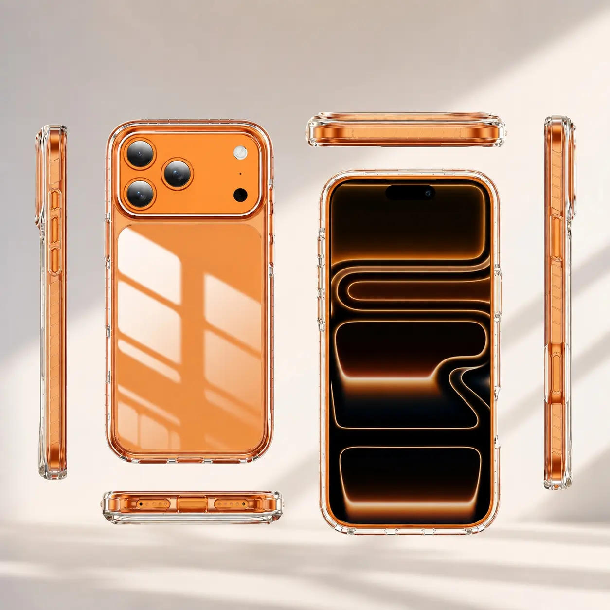 Clear TPU Case for iPhone 17 16Pro Max 16Plus 17 16 Shockproof Anti-Scratch Soft Non-Yellowing Transparent Case