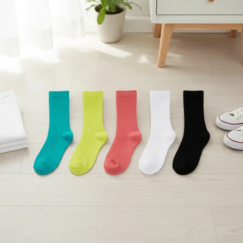 BABY JOY 5-Pair Ankle Socks | Assorted Bright Colors in Soft Cotton - Unisex Essentials - Matariki Studio