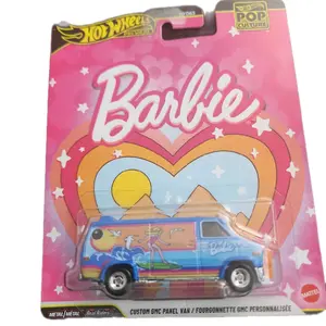 Hot Wheels Barbie Custom GMC Panel Van Fourgonnette GMC Personnalisée Pop Culture Edition