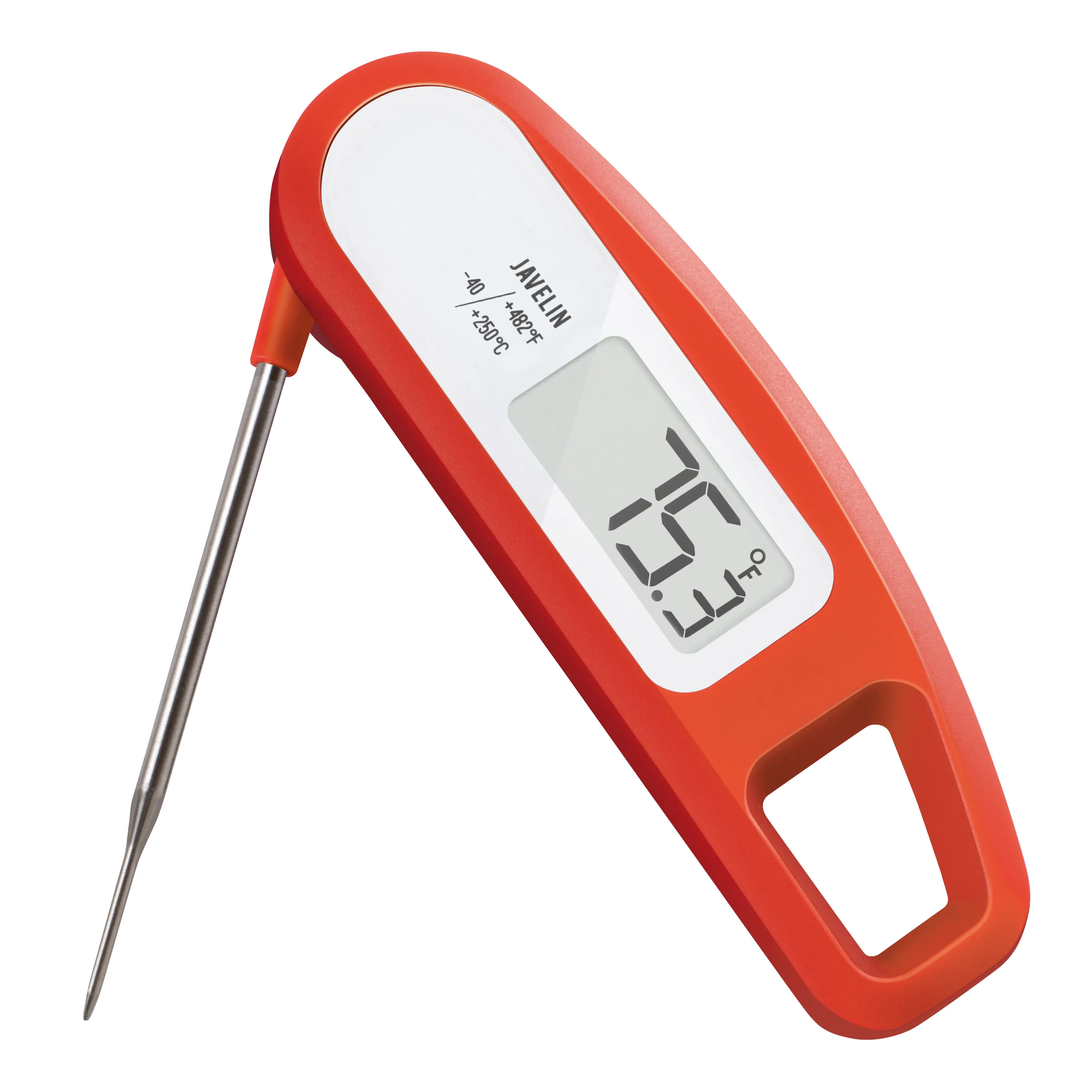 Lavatools Javelin Food & Meat Thermometer - Ultra Fast and Accurate Digital Instant Read Thermometer for Cooking, 2.75" Probe, Compact Foldable Design, Large Display, Splash Proof