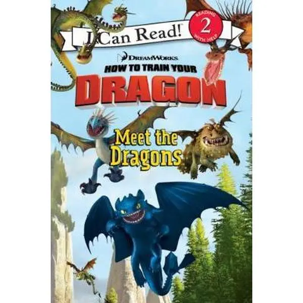 USED Book - How to Train Your Dragon: Meet the Dragons (I Can Read Book 2) by Catherine Hapka (Paperback) - english