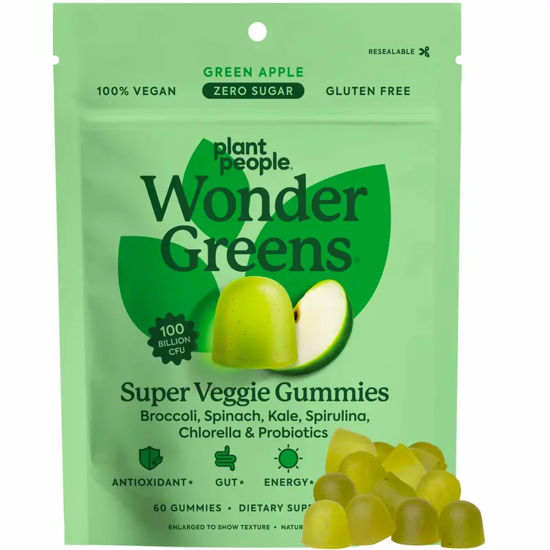 WonderGreens Veggie Gummies - Edible Supplement for Dietary Health