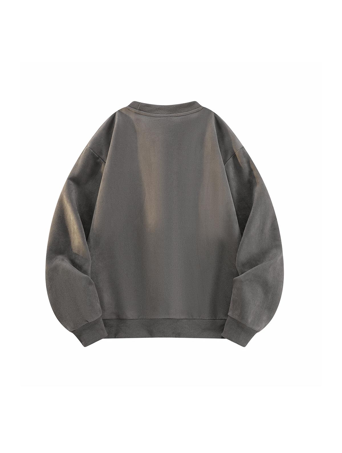 3-pack: men’s crewneck sweatshirt, men’s pullover sweatshirt.Loose, comfortable fit, no print design—simple and versatile for home, everyday casual wear, campus, and commuting to work.