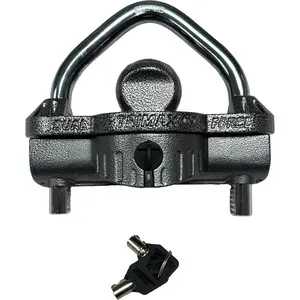 Trimax - UMAX 50D - Trailer Lock for Hitch, Dual Purpose Transforms to U Lock - Trailer Hitch Lock for 1-7/8" - 2-5/16" Couplers, All Coupler Types TRIMAX