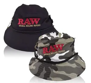 Raw Smokersman Hat - Bucket hat in black or camo.