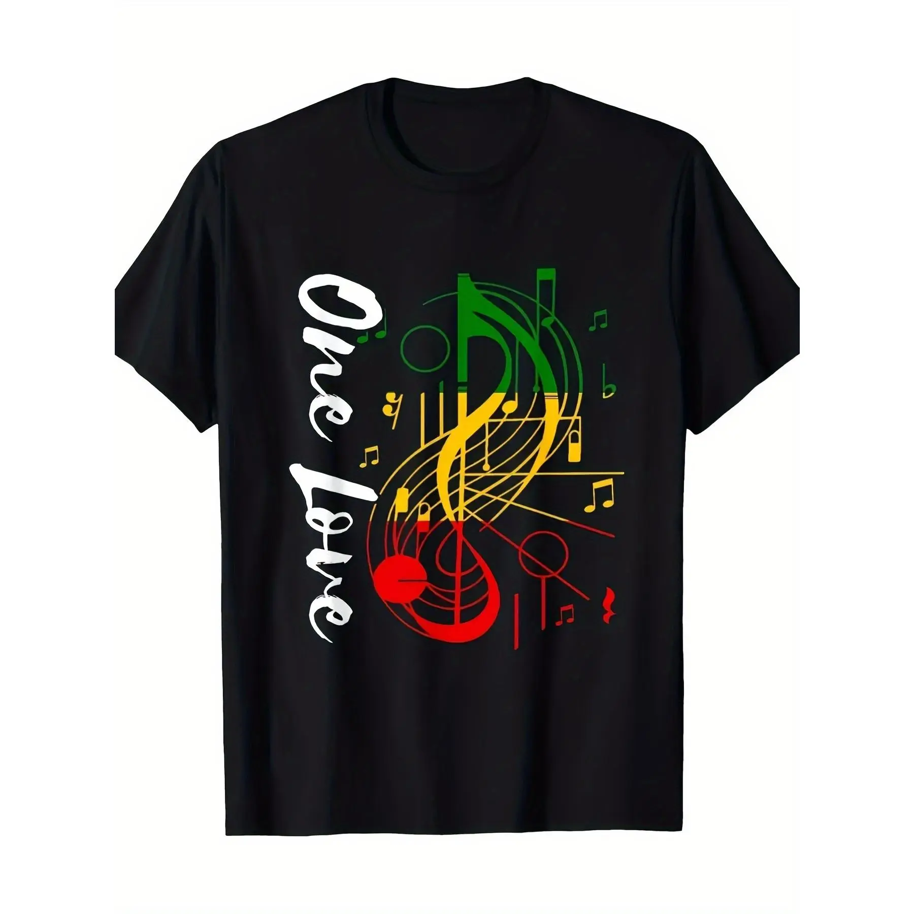 Reggae Rastafari One Pride Love Rastafarian Reggae Music 220g 100% Cotton T-Shirt