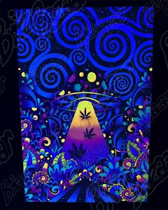 Blacklight Poster | UV Poster of BRIZLAND