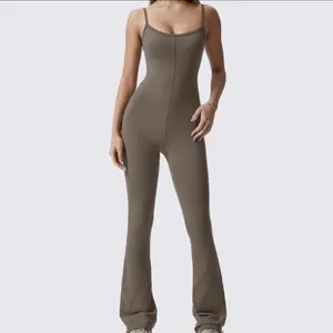 Brown flared Jumpsuit
