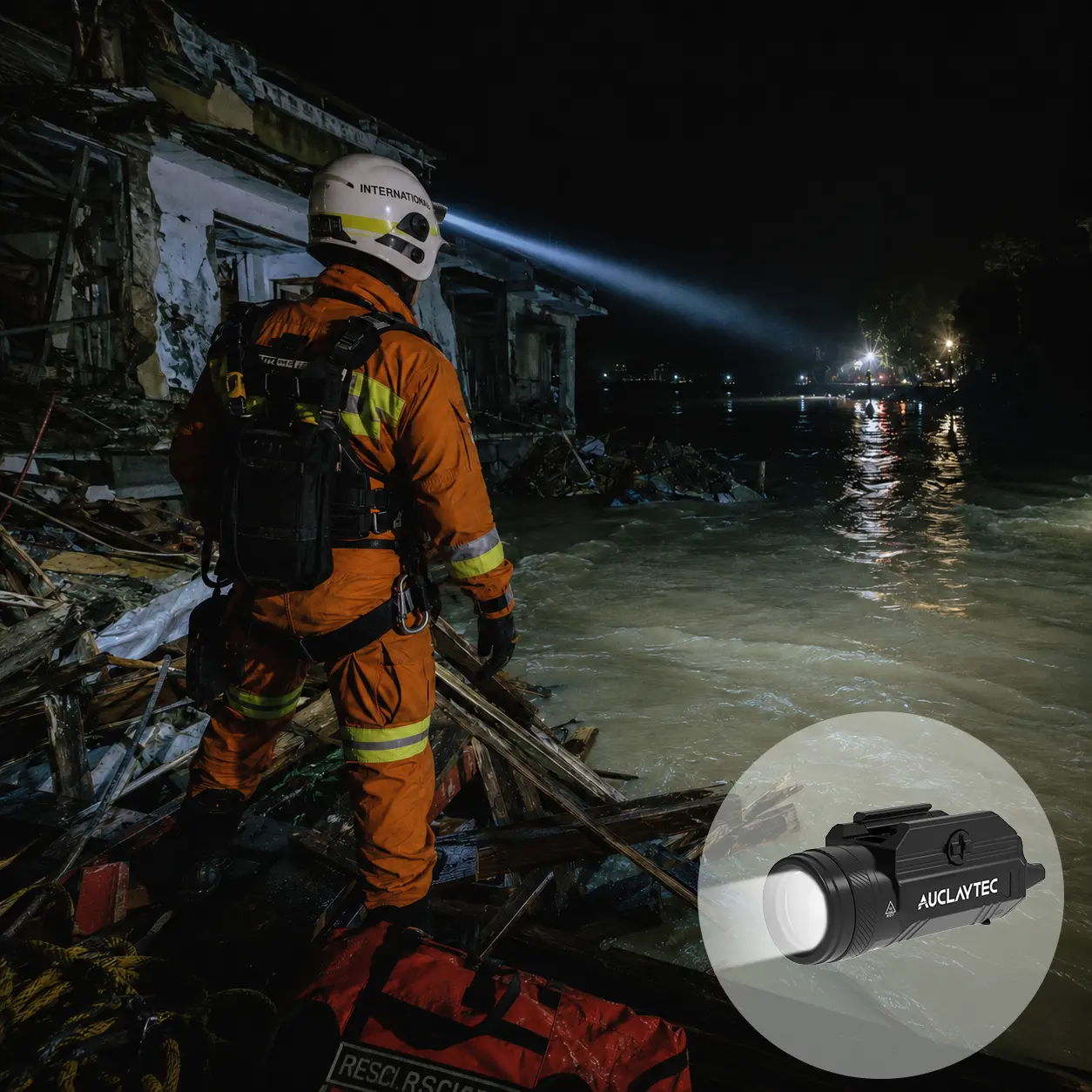 1200 Lumen Premium Metal Laser Outdoor Flashlight
