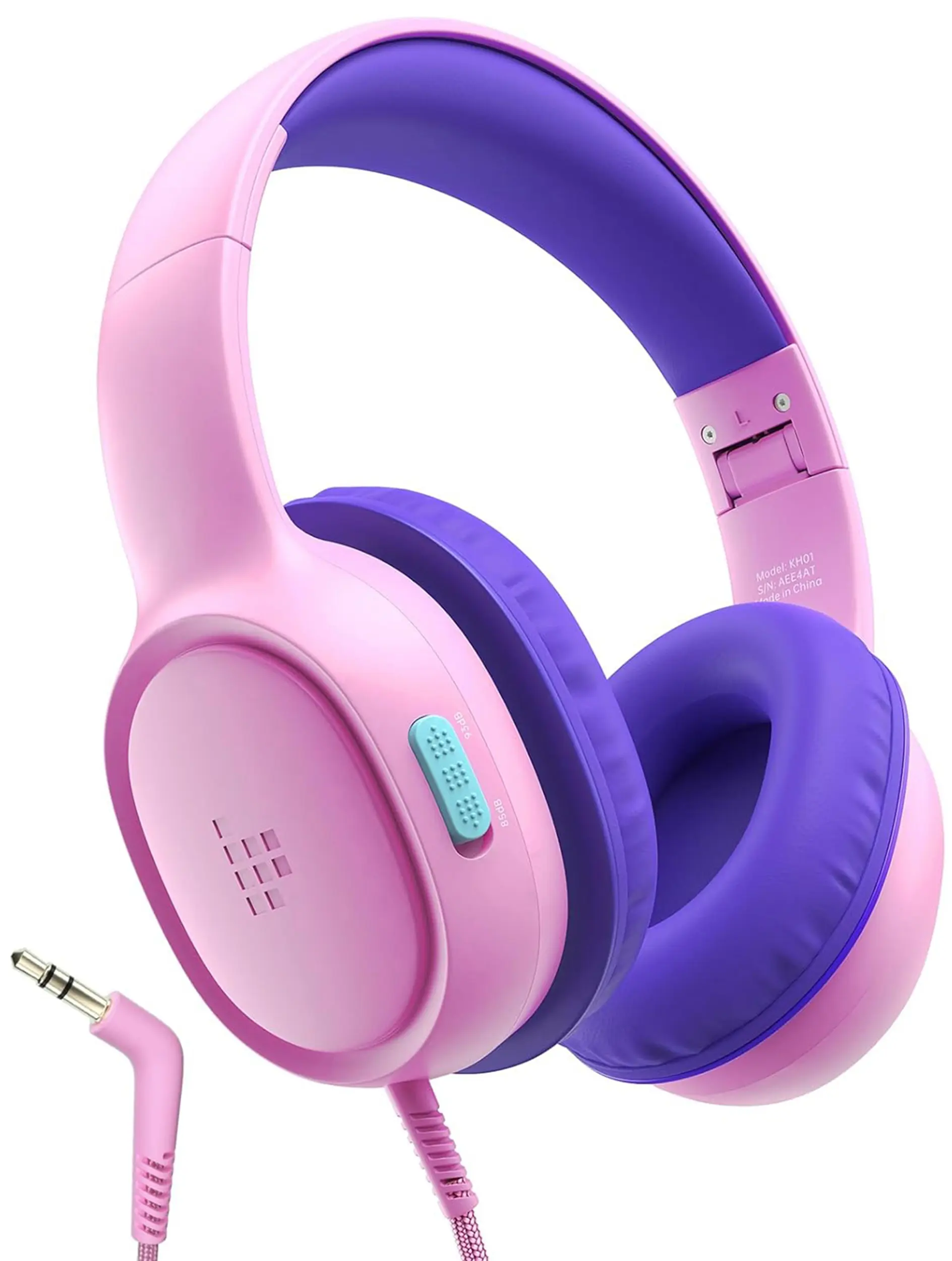 Tronsmart - KH01 Wired Kids Headphones for School Travel, Safe Volume Limited, Foldable Over-Ear Girls Boys Headphones, iPad/Tablet