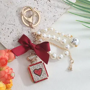 Fashion bow-shaped perfume bottle, car interior, car key accessories