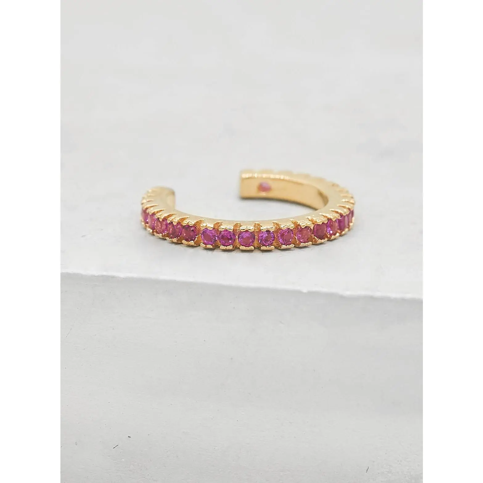 No Piercing Eternity Ear Cuff - Pink
