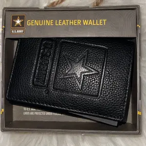 Army Trifold Wallet for Men - Leather Wallet for Men