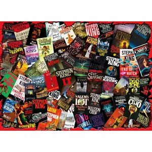 King of Horror Collage Stephen King Inspired 1000 Piece Jigsaw Puzzle