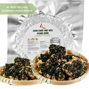 Crunchy Savory Scorched Rice with Seaweed – Healthy, Veggie, Ambient Canned Pantry Snack, Crispy Vegan Option