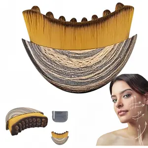 Face Lymphatic Contour Brush for Jawline & Chin Sculpting Dry Brushing Massager for Lymphatic Drainage & Facial Fatigue Relief Ergonomically Designed to Fit The Skin Precisely 1PCS Beauty Roller Daily