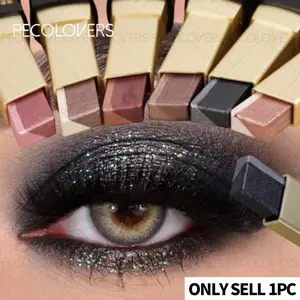 1pc Dark Two-Tone Luminous Glitter Shimmer Eyeshadow Stick With a Pearlescent Effect, Long-Lasting Water Resistance Without Smudging, Easy To Apply Color, Shining Like The Milky Way And Stars