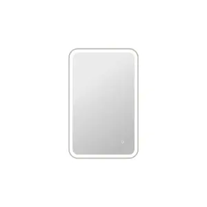 Elegant Kitchen & Bath MRE6A2436SL 36 in. Rectangle LED Front & Backlit Wall Mirror, Silver