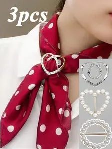 3-Piece Clothing Buckle Set, T-Shirt Knot Buckle, Waist Decorative Ring, Scarf Buckle, Fashion Accessory, DIY Accessories, Styling, Stylish and Functional