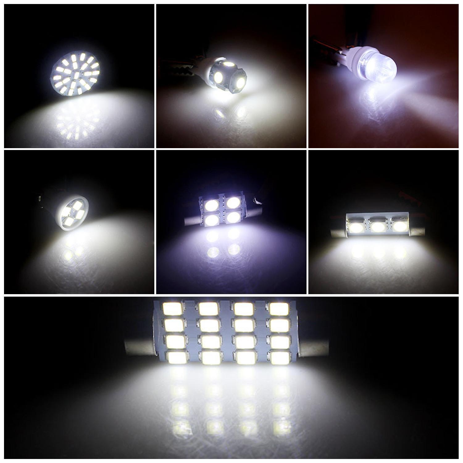56Pcs Car LED Interior Light Kit 6000K Super Bright White Bulbs Set for Dome Map Door Trunk License Plate Lights Energy-Saving Long-Lasting Universal Fit Easy Installation gauge cluster 56Pcs Car LED Interior Light Kit 6000K Super Bright White Bulbs Set for Dome Map Door Trunk License Plate Lights Energy-Saving Long-Lasting Universal Fit Easy Installation gauge cluster