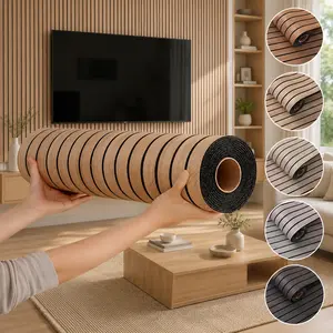 BRODARK 3D Embossed Wood Grain Peel and Stick Wallpaper - Summervibes Premium Thick Removable Waterproof Vinyl Covering, Anti-Static, Washable, 1 Roll, Ideal for Home DIY Décor (Kitchens, Bathrooms), 15.7 x 118.1 Inches