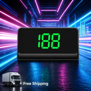 Universal GPS HUD Speedometer for Car, Digital Head Up Display with MPH Odometer, Plug Play Vehicle Electronics Gadget for Truck SUV