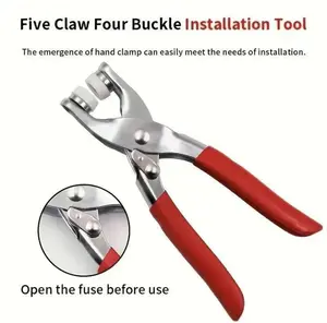 Including 100pcs Invisible Colored Metal Bucke & 1 Count Manual Pressure Pliers,Household Sewing Accessories for DlY Handicraft Clothing & Hat,Buttons & PliersTool Kit,Seamless Stitching Sewing Kit Tools,Sewing Supplies Crafts.