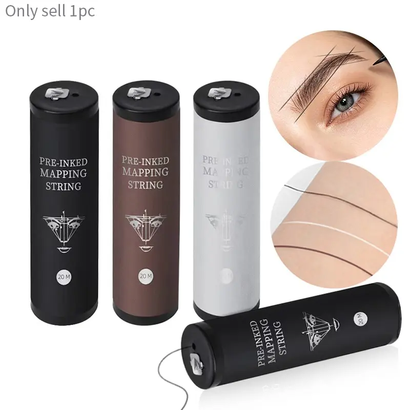 Eyebrow Shaping Stencil Kit ,A Multi-Style Template Set for Quick & Precise Design. Professional Microblading Supplies, Eyebrow Makeup Tool, Cosmetic Tools, for Crafting Perfect Brows, Featuring a 20m Ink String Box for Precise Eyebrow Mapping.