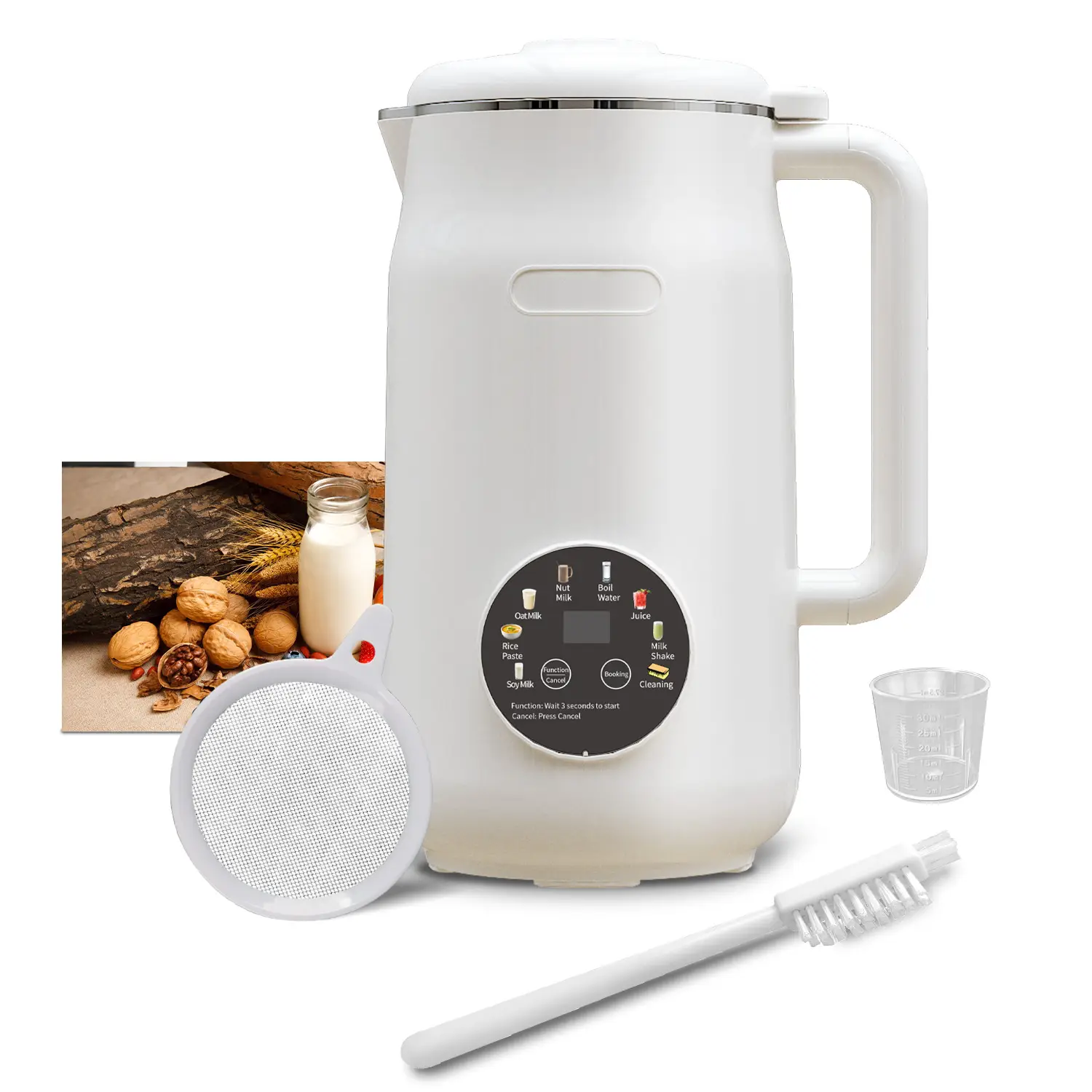 8 in 1 Nut Milk Maker Blender,40oz Almond Milk Maker,Homemade Oat Milk, Nut Milk...