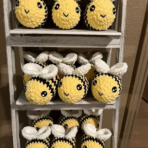 Handmade Crocheted Bees