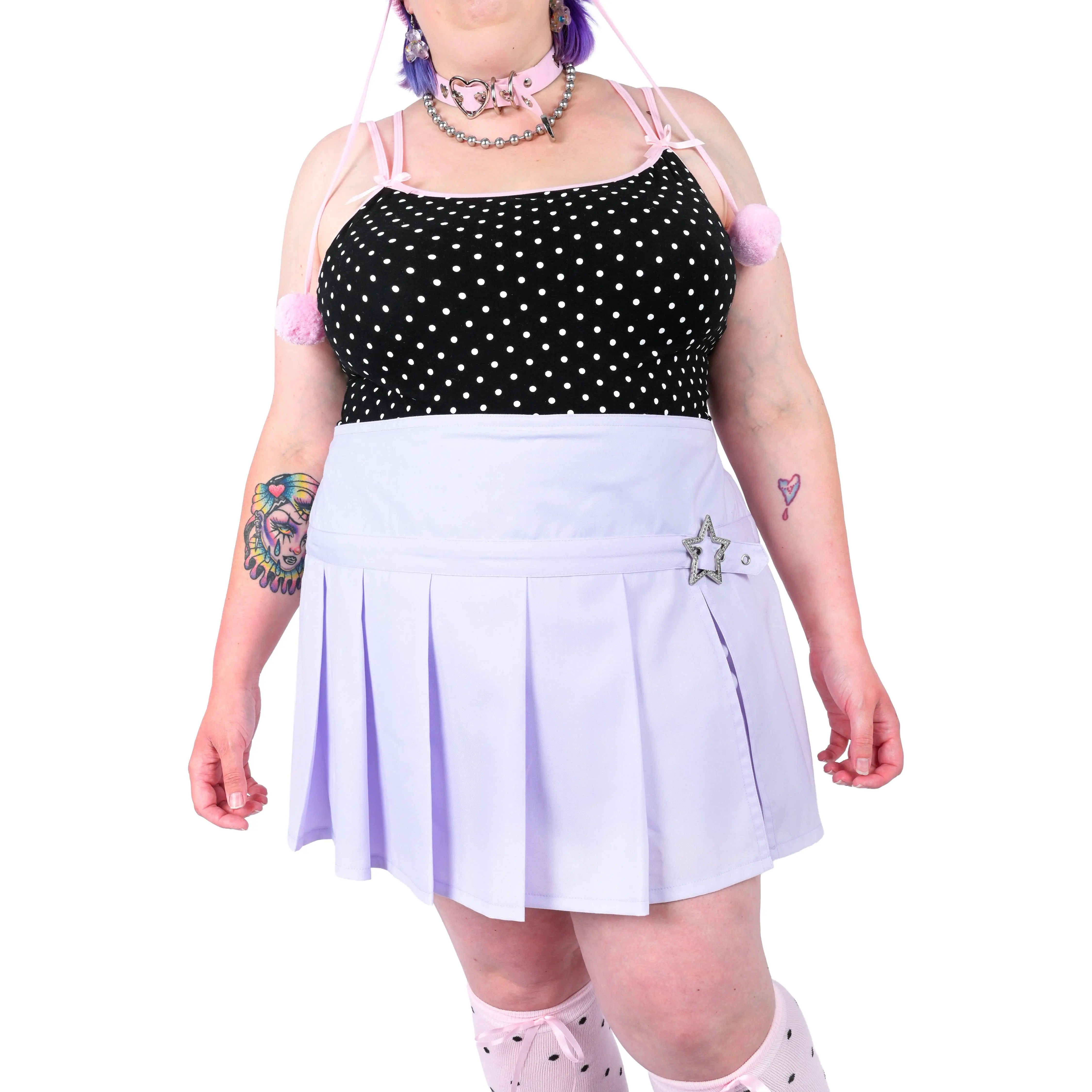 Hailey Pleated Skirt - Lavender
