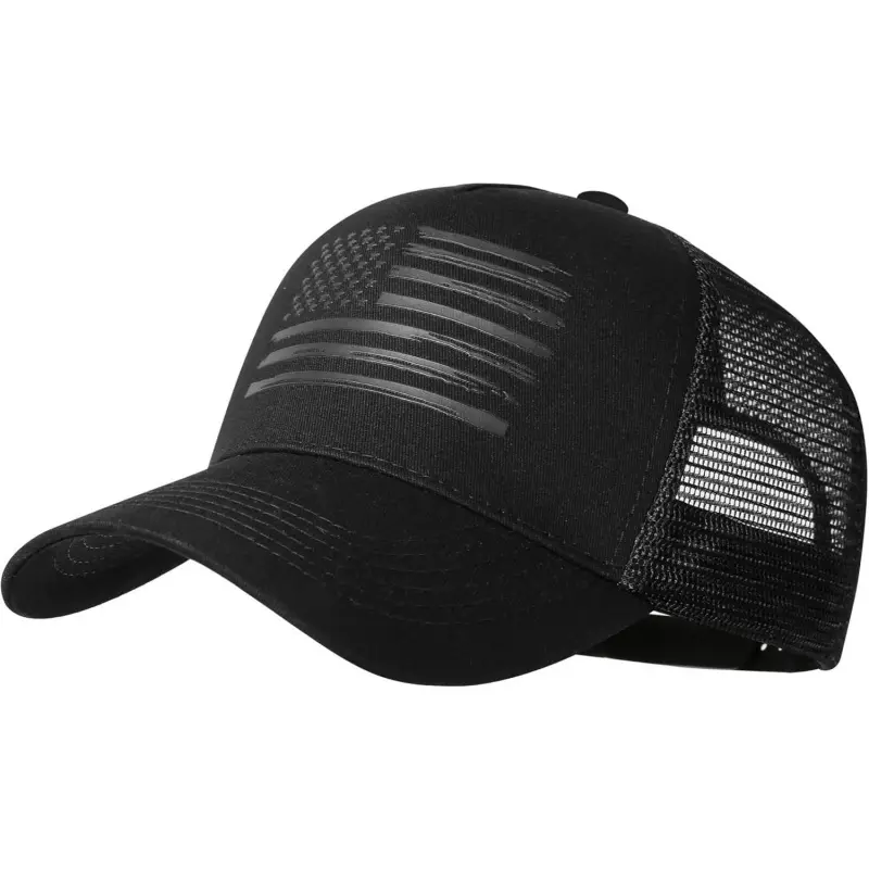 Baseball Cap American Flag Trucker Hat for Men Women 3D Embossed Logo Adjustable Outdoor Mesh Snapback Hat casual outdoor sun protection hat