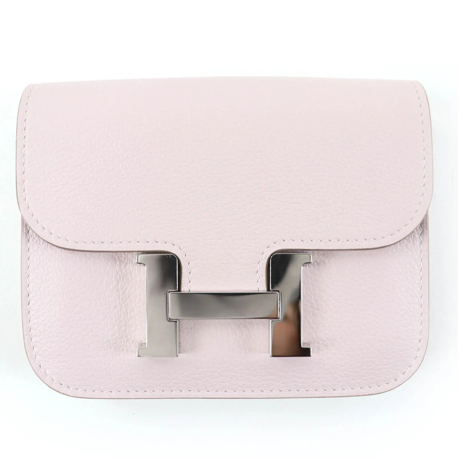 Pre-owned HERMÈS Calfskin Small Leather Goods Hermes Constance Slim Evercolor Bifold Wallet