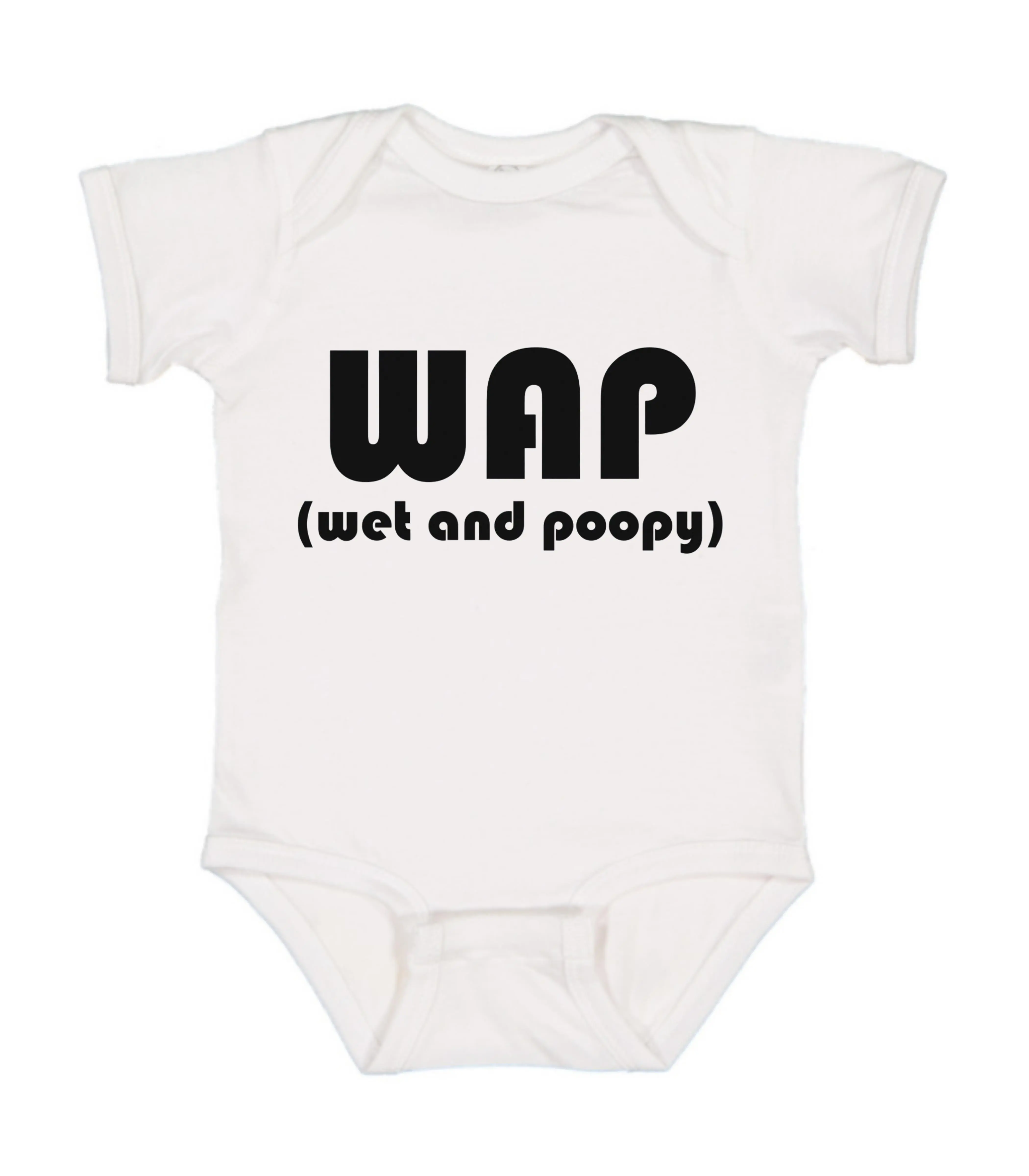WAP (Wet And Poopy) Onesie, Funny Baby Onesie, Newborn Gift Baby Bodysuit, Cotton Baby Clothes